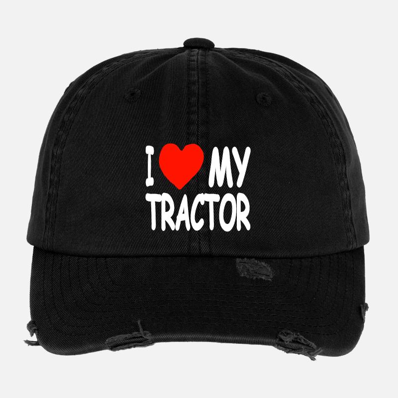 Tractor - Flexfit Vintage Destroyed Cap - black