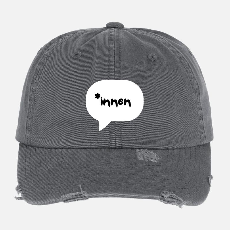 *innen Flexfit Vintage Destroyed Cap