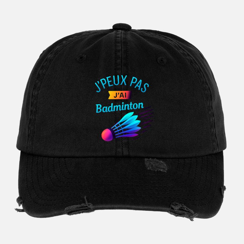 Jpeux Pas Jai Badminton Casquette vintage effet usé Flexfit