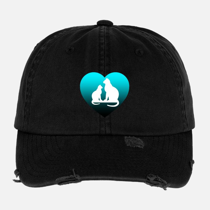 feline Flexfit Vintage Destroyed Cap