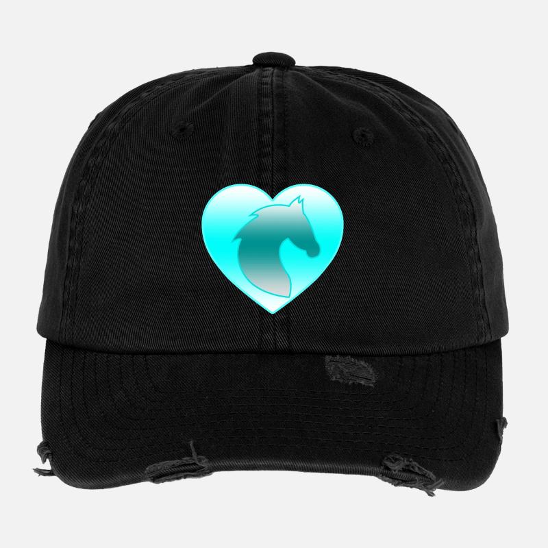 Pferde Flexfit Vintage Destroyed Cap