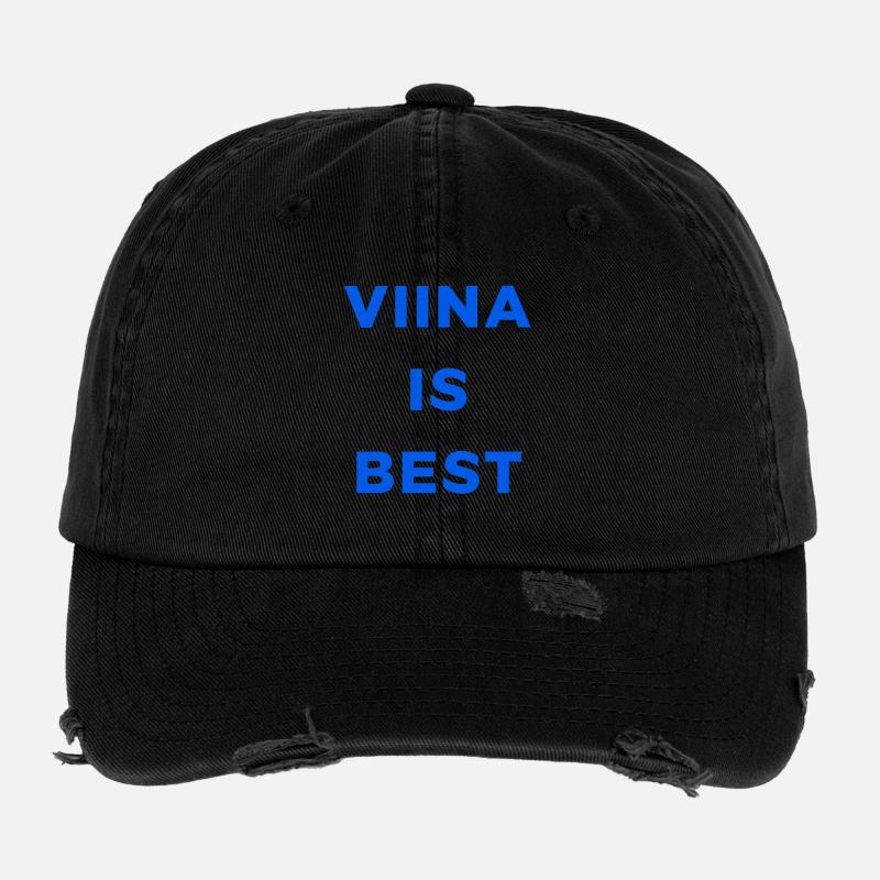 WODKA IST AM BESTEN Flexfit Vintage Destroyed Cap