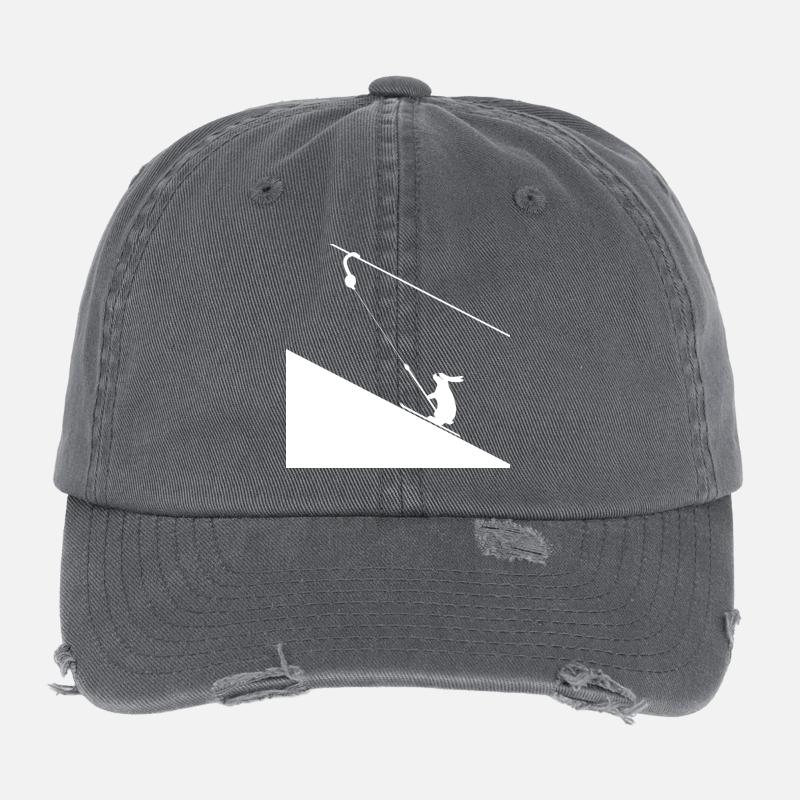 Haseklettern am Seil Flexfit Vintage Destroyed Cap