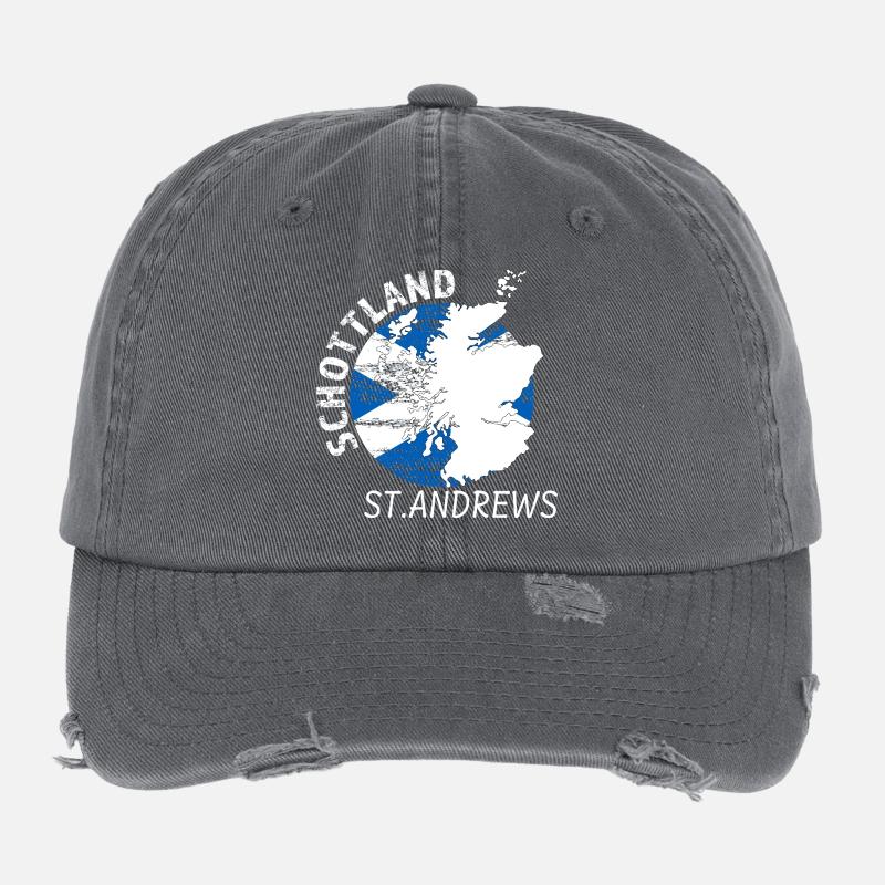 St. Andrews Flexfit Vintage Destroyed Cap