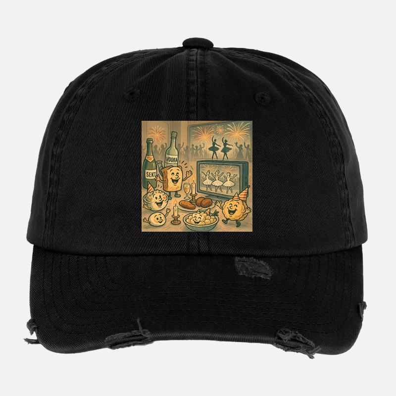 Lasst die Schwäne tanzen Flexfit Vintage Destroyed Cap