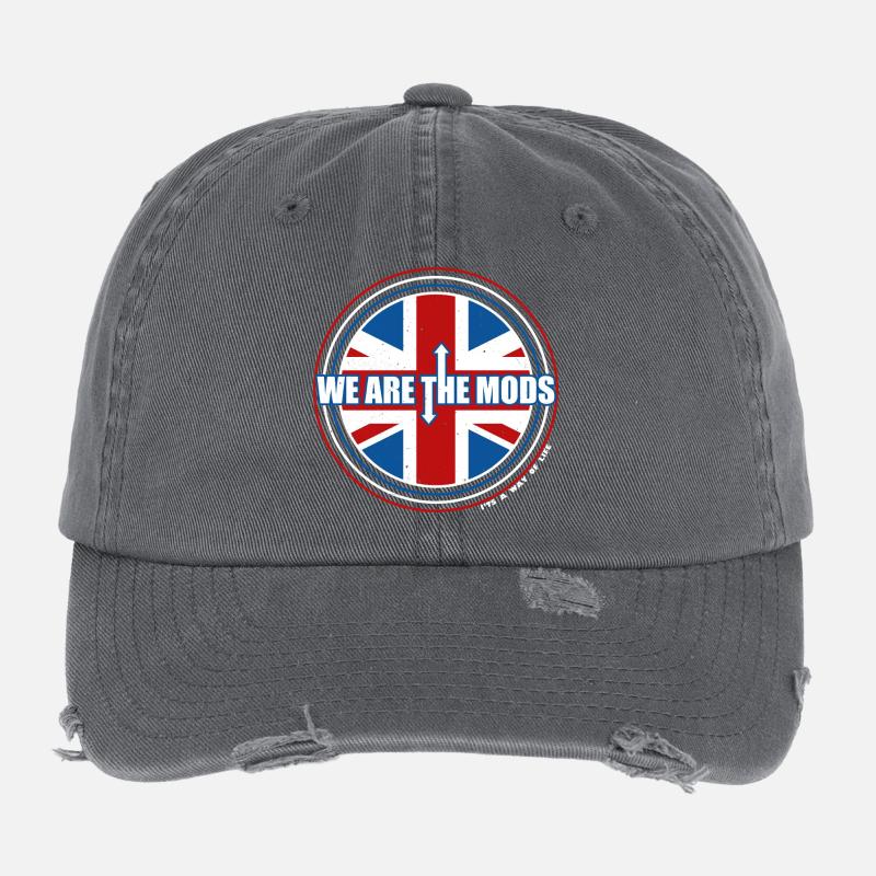 We Are The Mods Union Jack Flexfit Vintage Destroyed Cap
