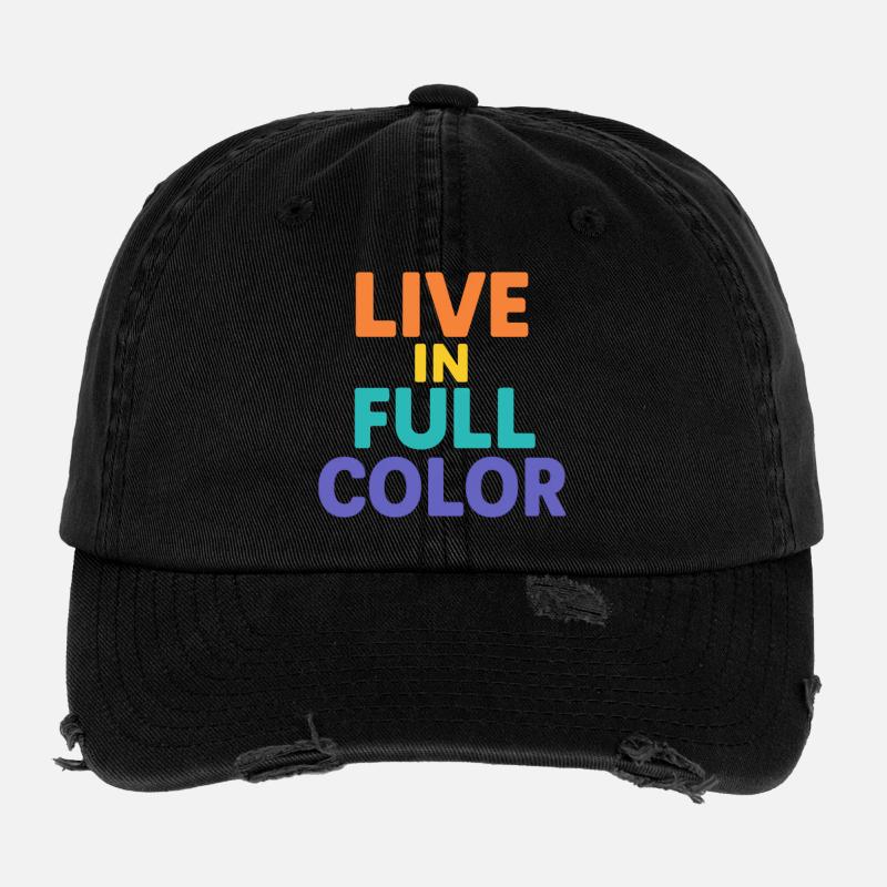 En direct en typographie en couleur Casquette vintage effet usé Flexfit