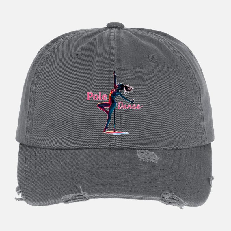 Danseuse au poteau Don acrobatique élégant Casquette vintage effet usé Flexfit