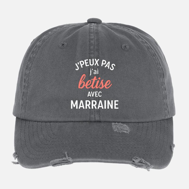 Ich albern mit der Patentante Flexfit Vintage Destroyed Cap