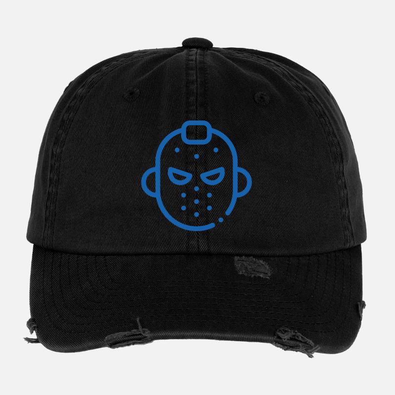 Maskikon Eishockey Flexfit Vintage Destroyed Cap