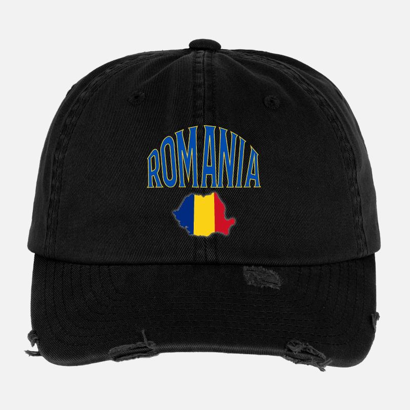 Roumanie Casquette vintage effet usé Flexfit