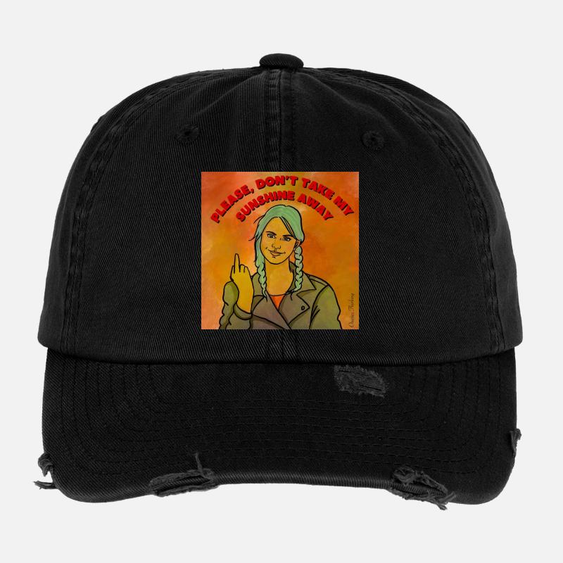 Please don’t take my sunshine away Casquette vintage effet usé Flexfit