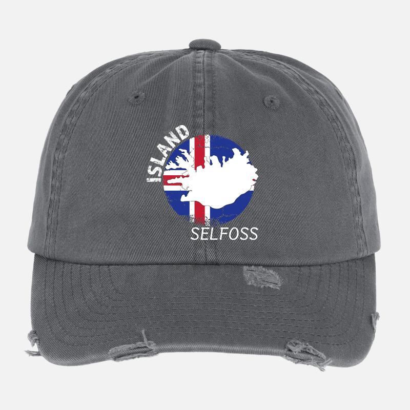 selfoss Flexfit Vintage Destroyed Cap