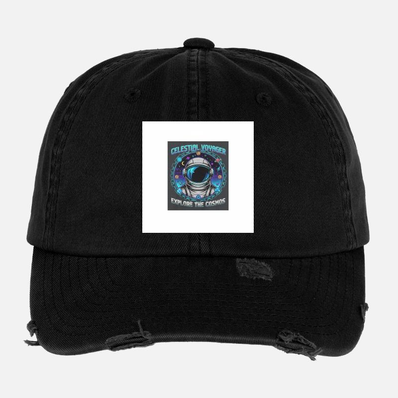Celestial Voyager erforschen das Kosmos Flexfit Vintage Destroyed Cap