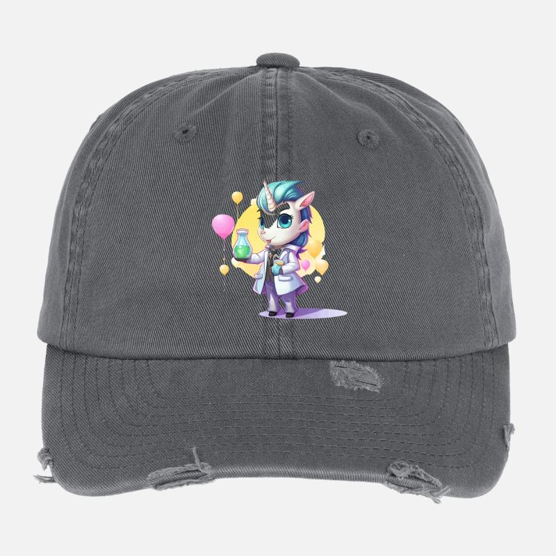 Unicorn Science Lab Flexfit Vintage Destroyed Cap