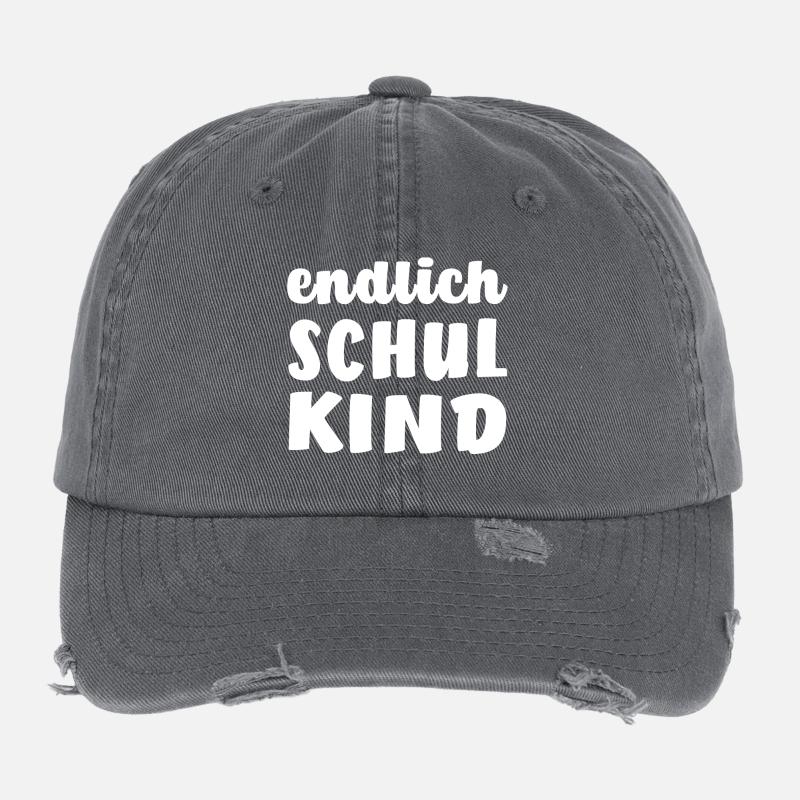 Endlich Schulkind Flexfit Vintage Destroyed Cap
