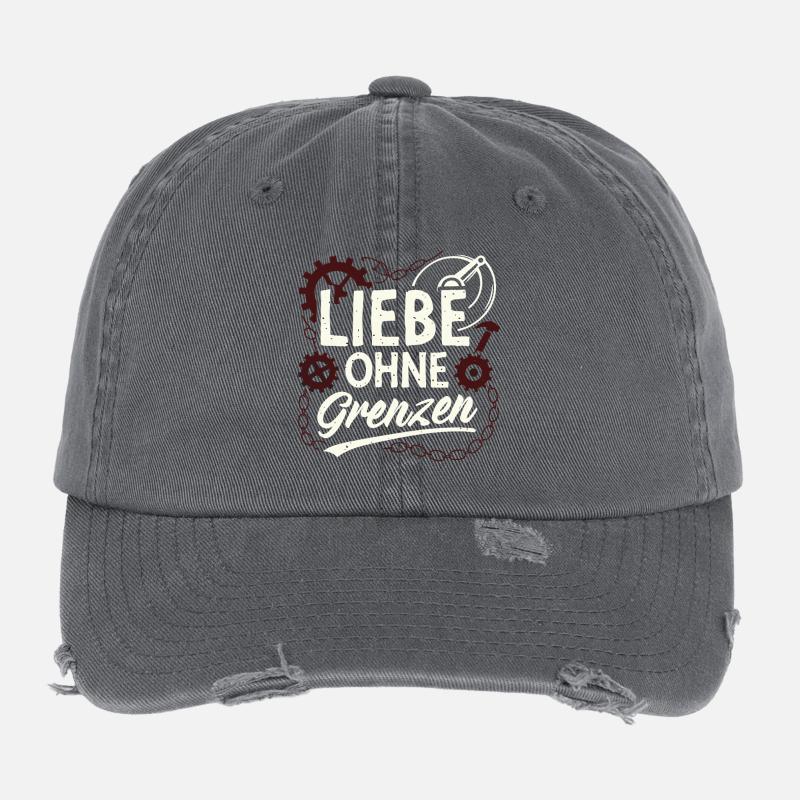 Liebe Ohne Grenzen Gear Flexfit Vintage Destroyed Cap