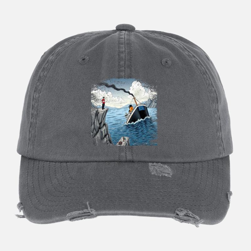 Satire Schweizer Neutralitat Flexfit Vintage Destroyed Cap