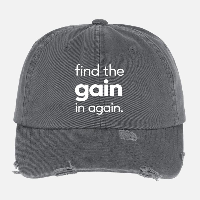Find the Gain in Again Flexfit Vintage Destroyed Cap