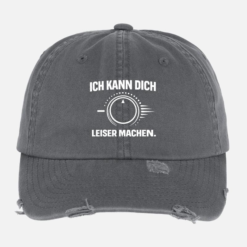 Hörgerät – Ich kann dich leiser machen Flexfit Vintage Destroyed Cap