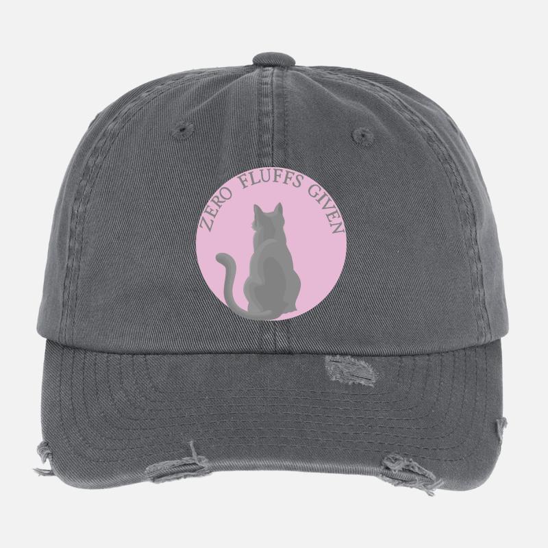 Katze mit Attitüde Flexfit Vintage Destroyed Cap