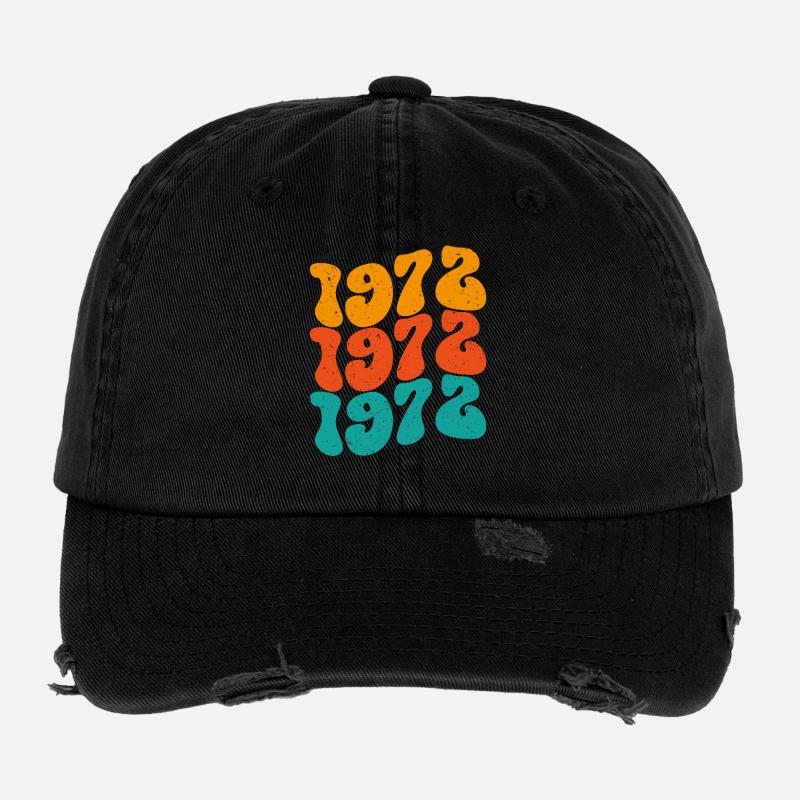 Vintage 1972 Flexfit Vintage Destroyed Cap