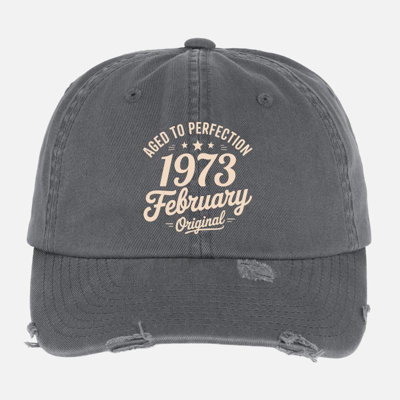 Février 1973 - February 1973 Flexfit Vintage Destroyed Cap
