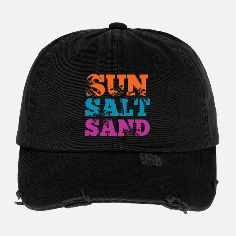 Été - Sable Salé de Soleil Casquette vintage effet usé Flexfit
