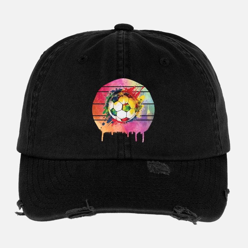 Soccer Ball Flexfit Vintage Destroyed Cap