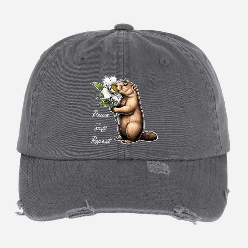 Marmot: Break, sniff, carry on Flexfit Vintage Destroyed Cap