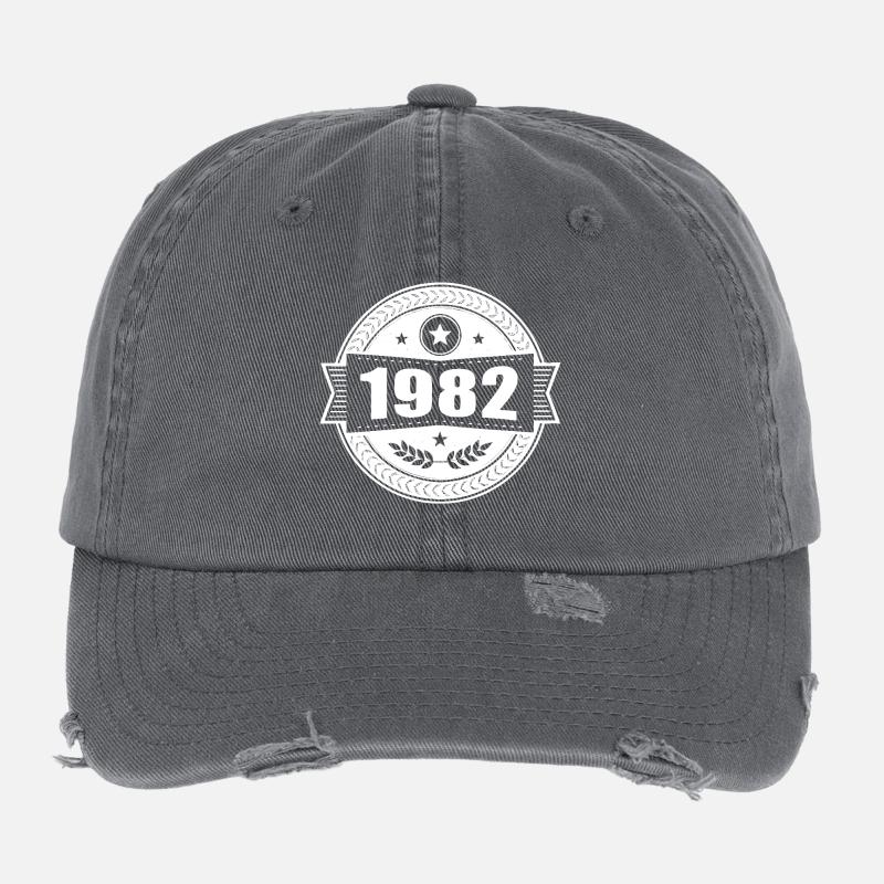 1982 Retro Abzeichen Flexfit Vintage Destroyed Cap
