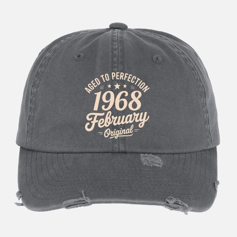 Février 1968 - February 1968 Casquette vintage effet usé Flexfit