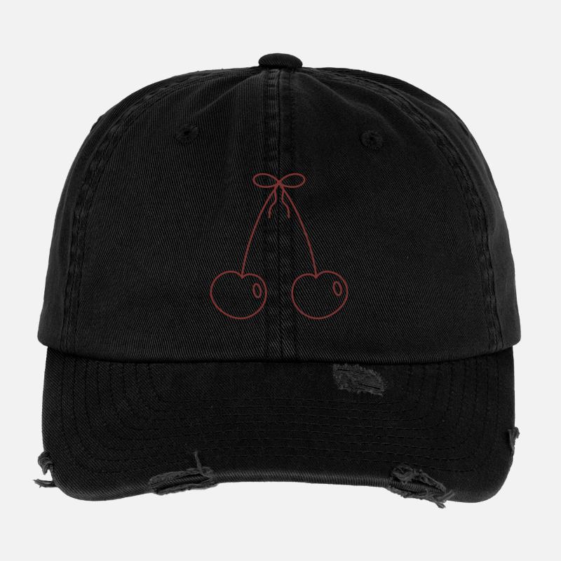 Cherry Bowline Sketch Flexfit Vintage Destroyed Cap