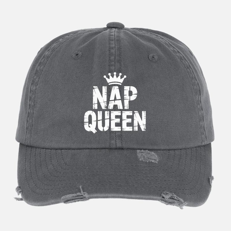 Nap Queen Crown Flexfit Vintage Destroyed Cap