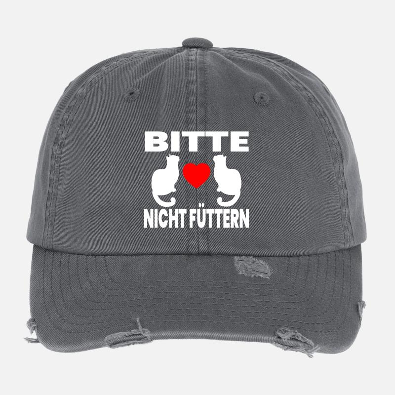 feline Flexfit Vintage Destroyed Cap