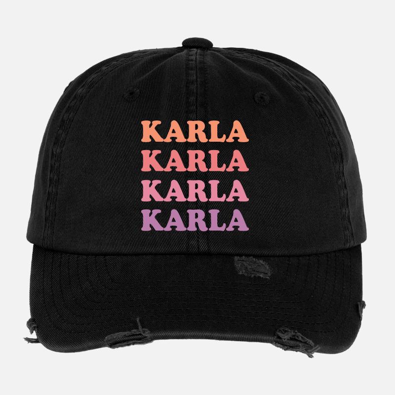 Karla as a given name Flexfit Vintage Destroyed Cap