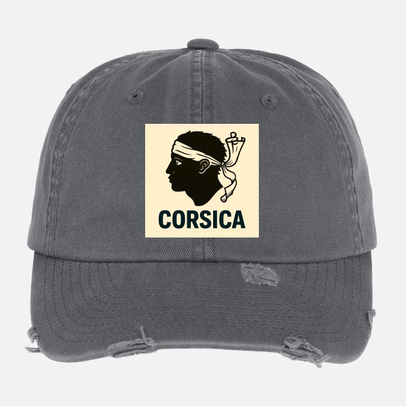 Korsische Souvenirs Flexfit Vintage Destroyed Cap