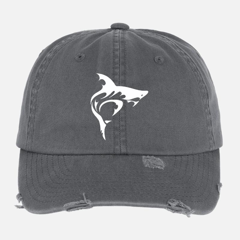 SHARK Flexfit Vintage Destroyed Cap