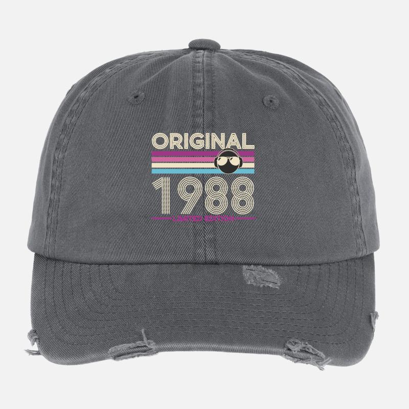 Original 1988 édition limitée Casquette vintage effet usé Flexfit