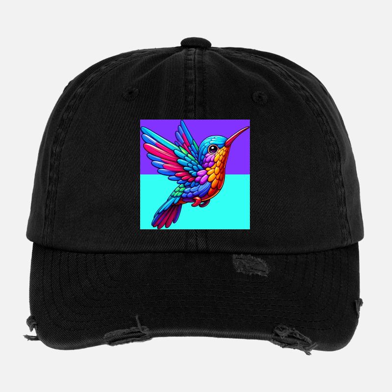 hummingbird Flexfit Vintage Destroyed Cap