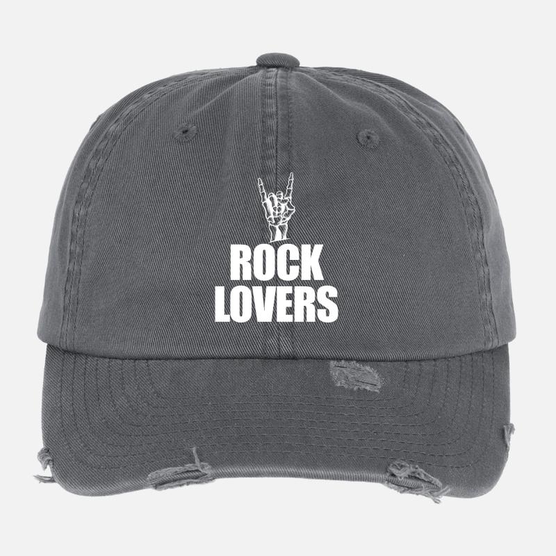 Rock Lovers Handzeichen Flexfit Vintage Destroyed Cap