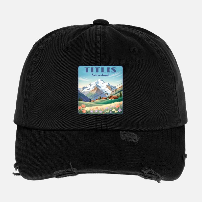 Titlis Flexfit Vintage Destroyed Cap