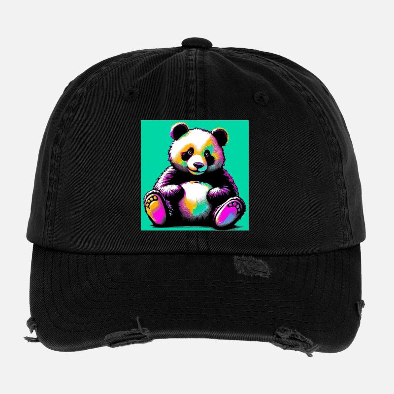 panda Casquette vintage effet usé Flexfit