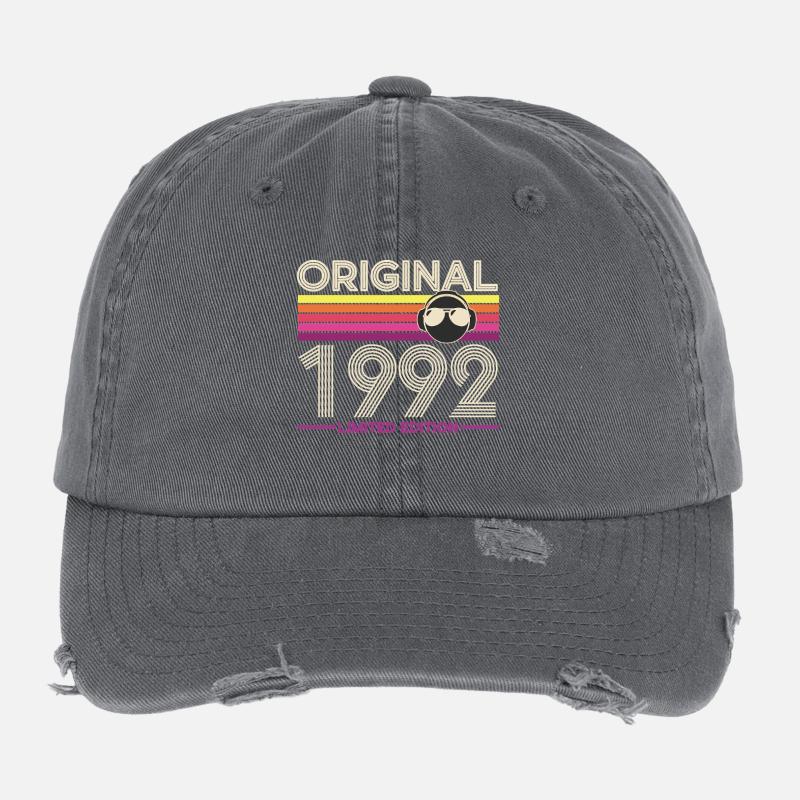 Original 1992 Édition Limitée Retro Casquette vintage effet usé Flexfit