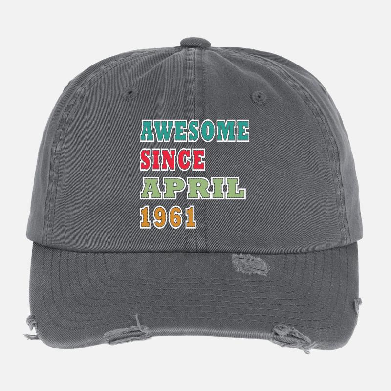Genial seit April 1961 Flexfit Vintage Destroyed Cap
