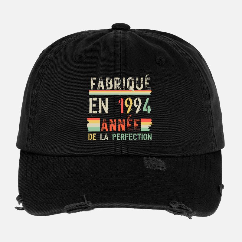 Fabriqué en 1994 Année de Perfection Casquette vintage effet usé Flexfit