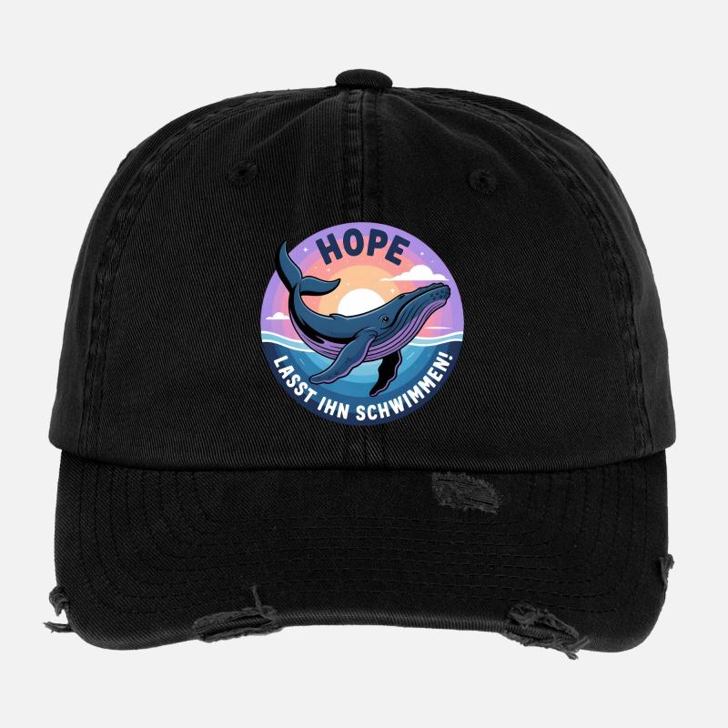 Hope/ Timmy der Wal in der Ostsee Flexfit Vintage Destroyed Cap
