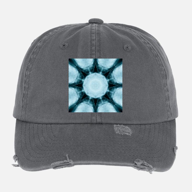 Icy Mandala Kaleidoscope Flexfit Vintage Destroyed Cap