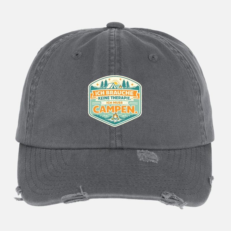 Je dois camper Casquette vintage effet usé Flexfit