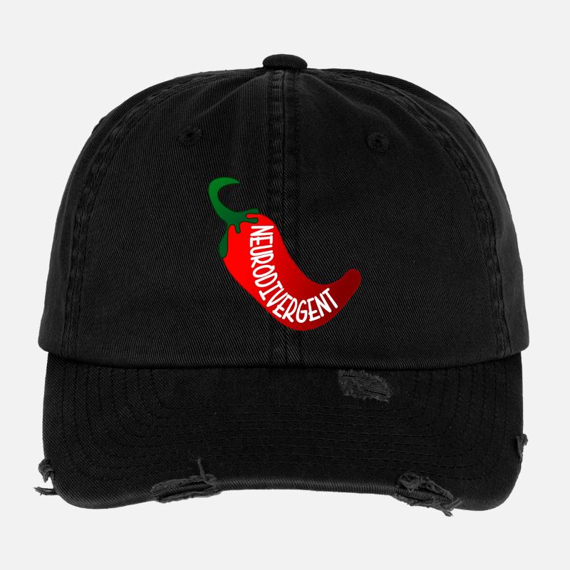 NEURODIVERGENT ADHD Flexfit Vintage Destroyed Cap